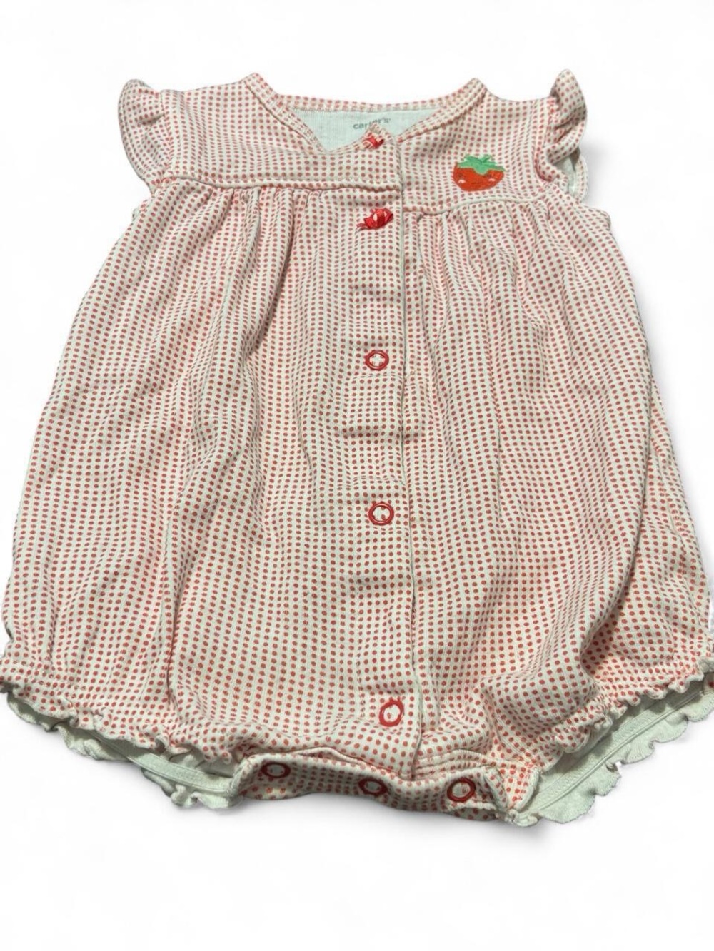 Carter's vintage looking Baby Romper with Strawberry’s size 6M